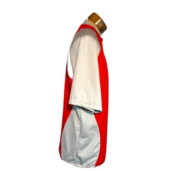 MLB Jacket Mens XL Red Cardinals Team Henley 1/4 Zip - Picture 2 of 6